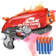 Toy Gun Blaster, Toy Gun Darts Blaster with 9 Pcs Soft Foam Bullet, Toy Pistol for Boys, Gifts for Girls Kids Ages 6+ (Red)